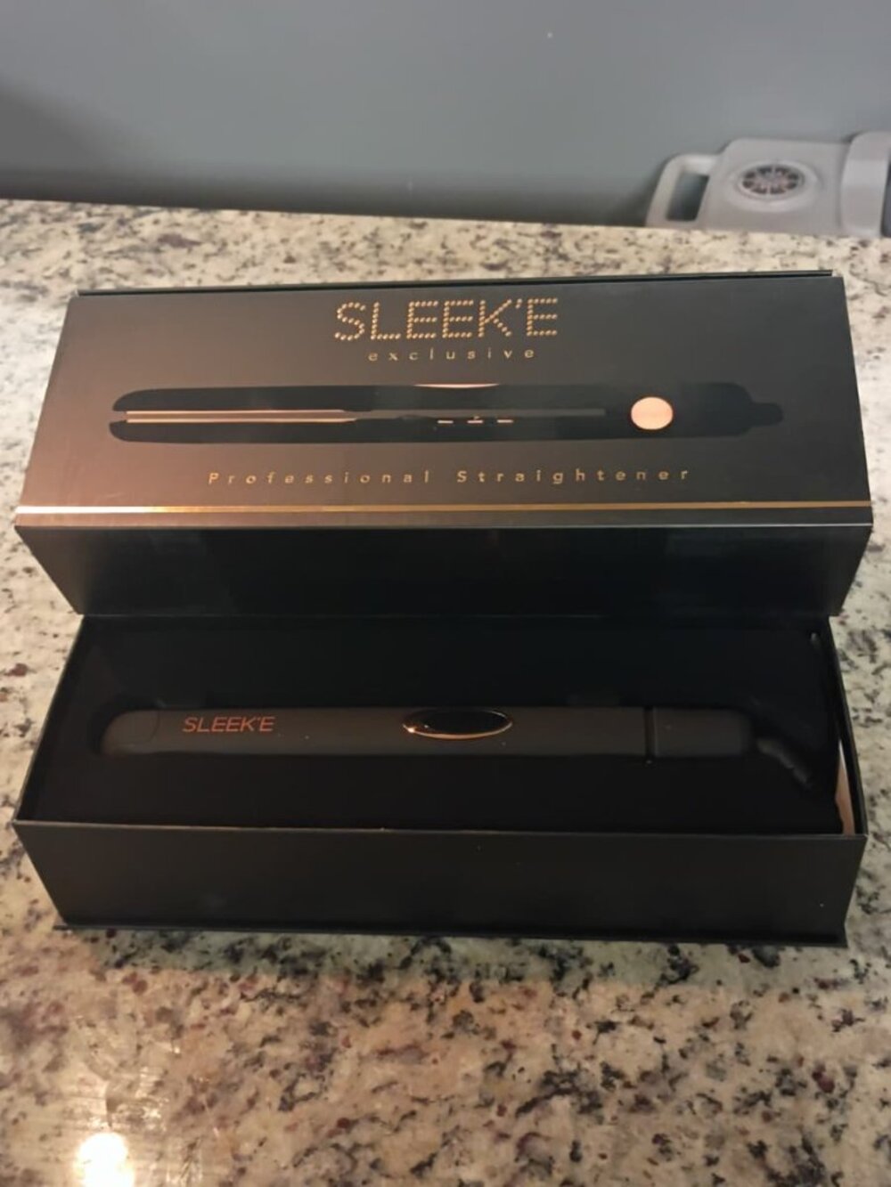 SLEEK'E 1.2" Titanium Flat Iron-Exclusive Profesional straightener-ROSE GOLD-NEW